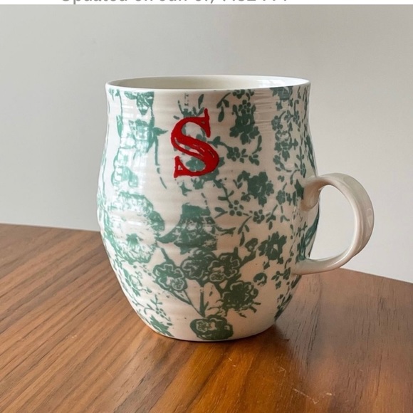 ANTHROPOLOGIE Homegrown
Monogram Mug "S” - Picture 4 of 4